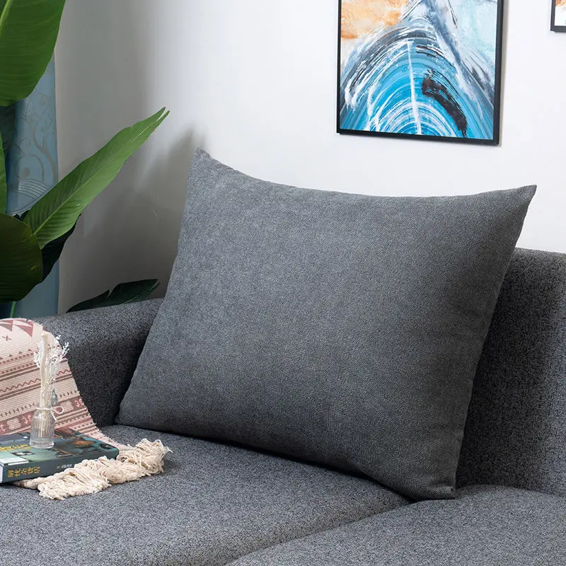 Taie D'oreiller 80x80 Épaisse Canapé Housse De Coussin Décoratif Taie D' Oreiller Bleu Rouge Salon Taies D'oreiller 70x70/60*60-Bleu Clair Vert, 60x60cm