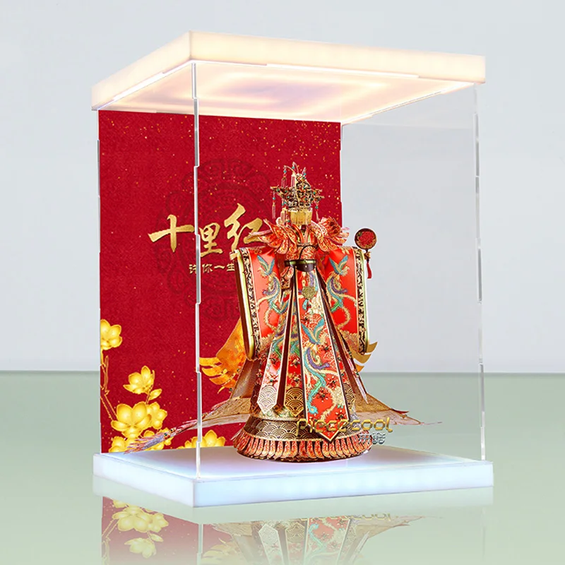 Piececool свадебное платье 3D металлическая модель наборы DIY сборка головоломка лазерная резка отрезная игрушка P131