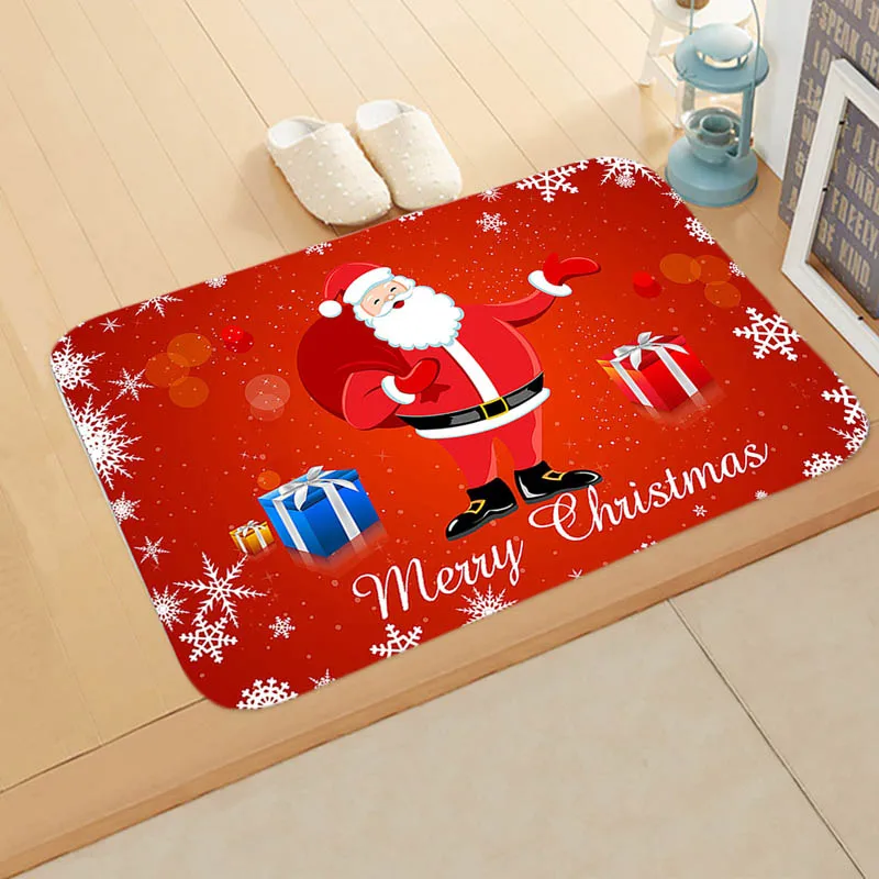 Рождественский коврик год праздничное Санта Клаус коврик "Лось" для спальни, ванной комнаты дома абсорбент, проданы нащего завода 40*60 см - Цвет: 3