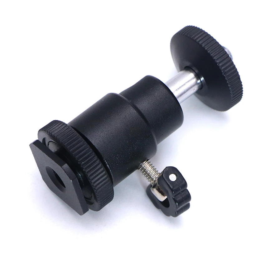 Tripod Mount Adapter, Camera Screw Adapter Hot Shoe to 1/4 Adapter Ball Head Ring Light Adapter Hot Shoe Mount Holder for Cameras, Microphone, Video Monitor