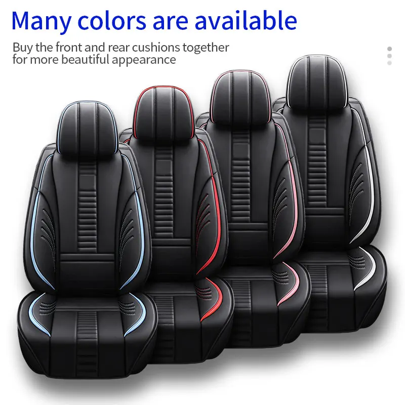 SEAMETAL Nappa Leder Auto Sitzbezüge Vorne Hinten Luxus Sitzkissen  Protector Airbag Compitable mit Lenden Unterstützung Kissen - AliExpress