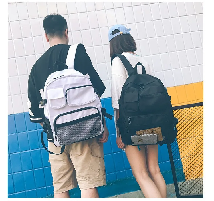 Harajuku Ulzzang, нейлоновые женские рюкзаки, большая вместительность, Женский Школьный Рюкзак Для Путешествий, дышащие сетчатые рюкзаки, женские рюкзаки