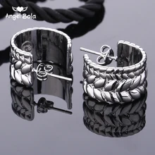 Серьги круглые шины серьги-гвоздики с рисунком для мужчин и женщин панк готический Будда серьги женские, мужские Прямая