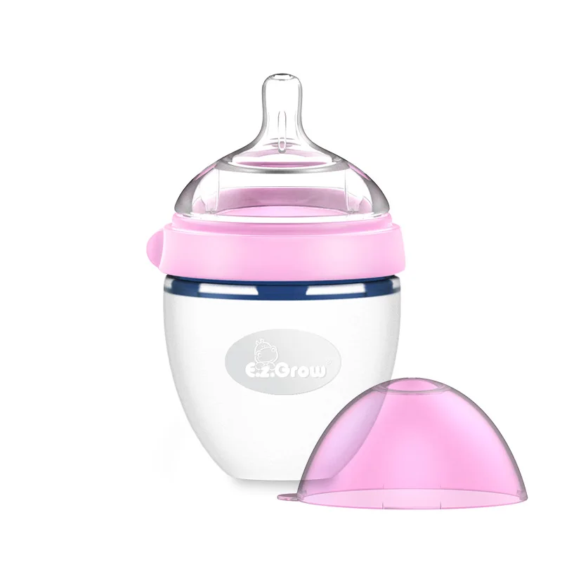 

Wide Aperture Liquid Silicone BABY'S Feeding Bottle Safe Environmentally Friendly Soft Model
