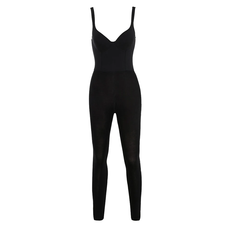 black Curve Hugging Fit серый мягкий домашний комбинезон с вырезом в виде сердца обтягивающие брюки облегающие комбинезоны - Цвет: black