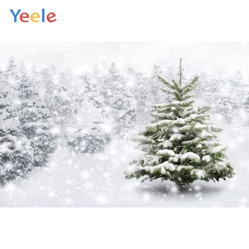 

Yeele Christmas Tree Background Winter Snow Pine Tree Forest Newborn Baby Birthday Vinyl Photography Backdrop For Photo Studio