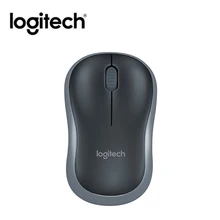 Беспроводная мышь logitech M186 2,4G 1000 dpi, оптическая мышь с USB нано-приемником для ноутбуков, настольных ПК, беспроводная мышь высокого качества