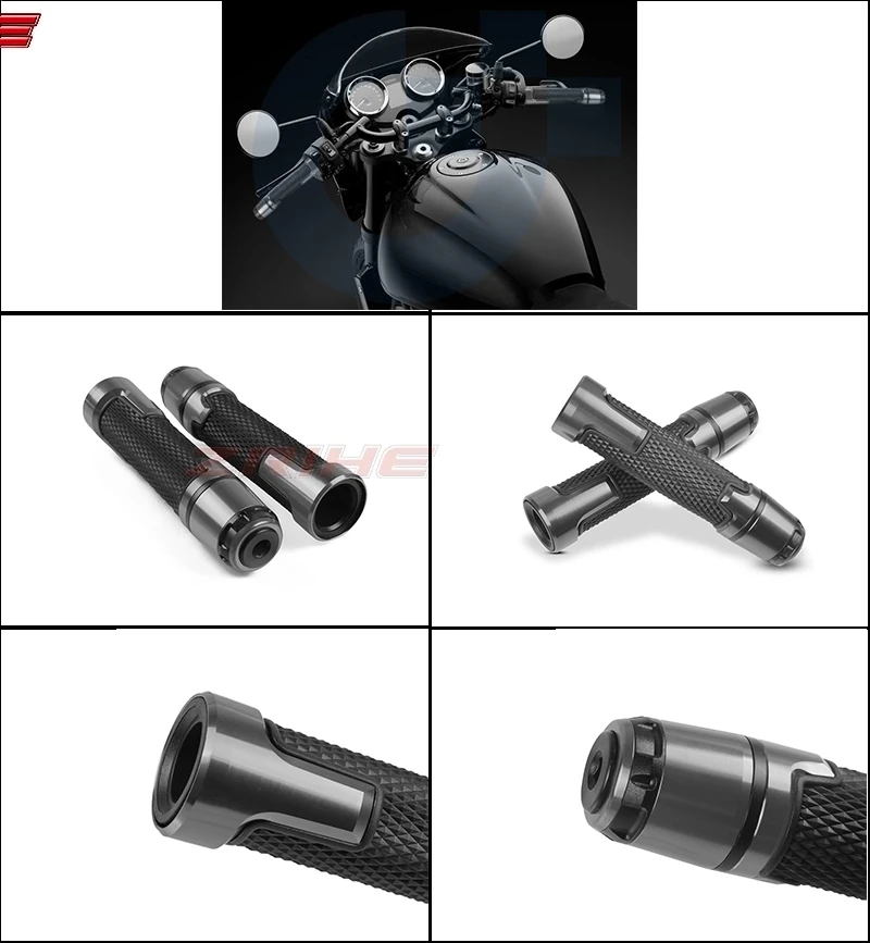 Мотоцикл Универсальный accessories7/" 22 мм мотоцикл рукоятка шапки/руль GripsFor YAMAHA SR400 YZF R125 YZ125 PW50 YZ450F