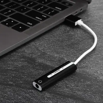 

Microphone Headset Adapter 2-in-1 USB2.0 to 3.5 mm Audio Jack for OS X PC Laptop Sound Card