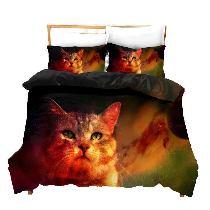 Art Cat 3D Bedding Set Duvet Cover Set Bedding Set Luxury for Kids Adults Twin Full Queen King Size Comforter Set Dropshipping