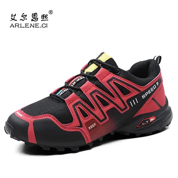 

Men Hiking Shoes High Quality Outdoor Sport Shoes Man Big Size 39-48 Trekking Tourism Boots Camping Shoes Non-slip Male Sneakers