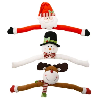 

Christmas Hangging Tree Toppers Decoration Bow Hugger Tree Top Party Decoration Ornaments Xmas Home Decoration Supplies