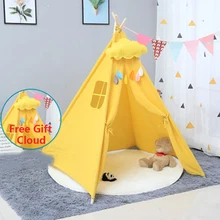 Портативная детская палатка, Детская палатка Вигвама, индийские палатки-типи, детский дом, Крытый мяч, бассейн, игрушки для мальчиков, рождественские подарки