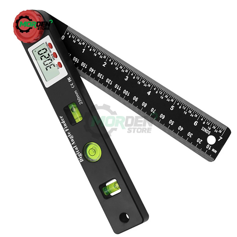 4in1 Digital Protractor Angle Ruler Spirit Level Universal Ruler Woodworker 360 Degree Angle Protractor Measuring Tools 230mm