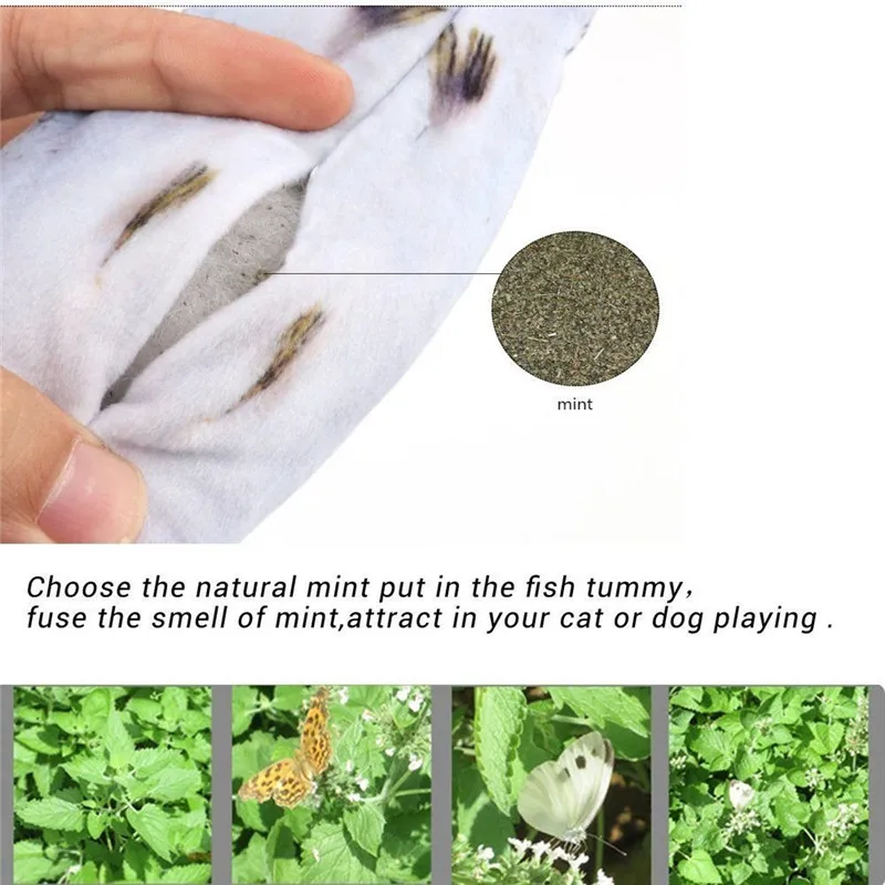 Fish-Shaped Soft Silicone Mint cat toy (11)