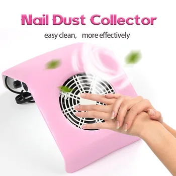 

30W Nail Dust Suction Collector Nail Vacuum Cleaner Professional manicure machine with 2 Dust Bag Nail Art Salon Equipment