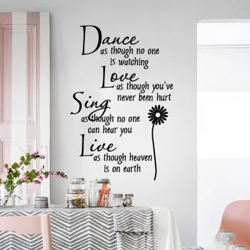 

Daisy English Proverbs Wall Sticker Corporate Office Culture Wall Study Room Motivational Poster Living Room Decor Wallpaper
