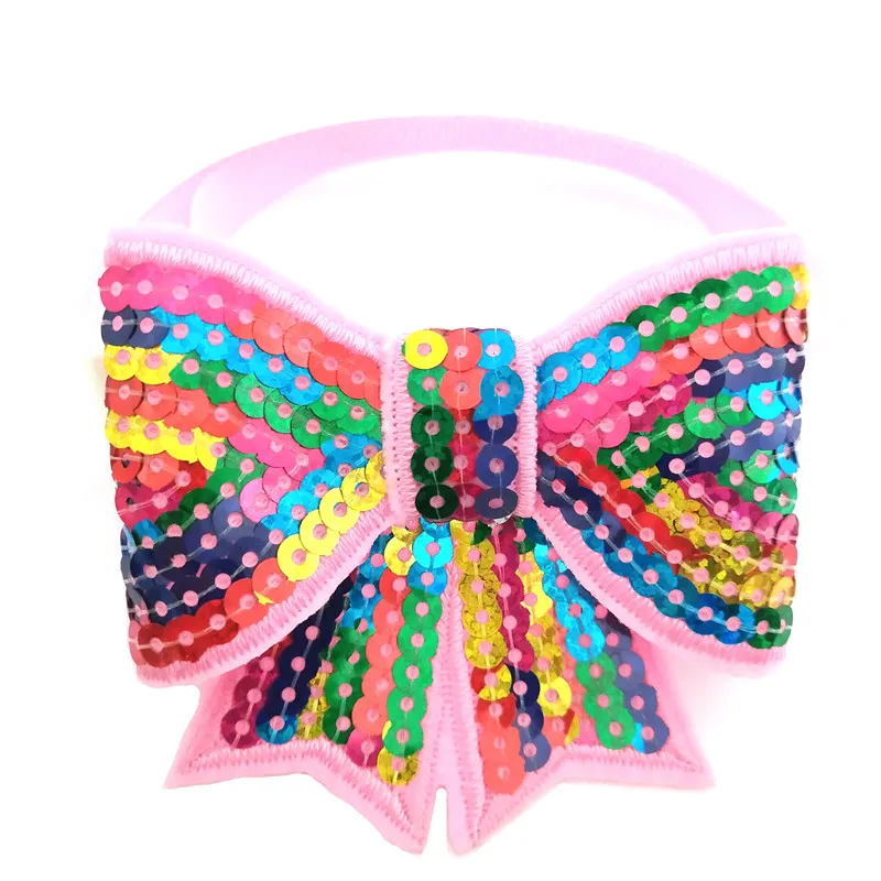 50PCS Dog Accessories Summer Style Sequins  Pet Dog Bow Tie Adjustable Cat Puppy Collar Bowties Dog Grooming Accessories 5