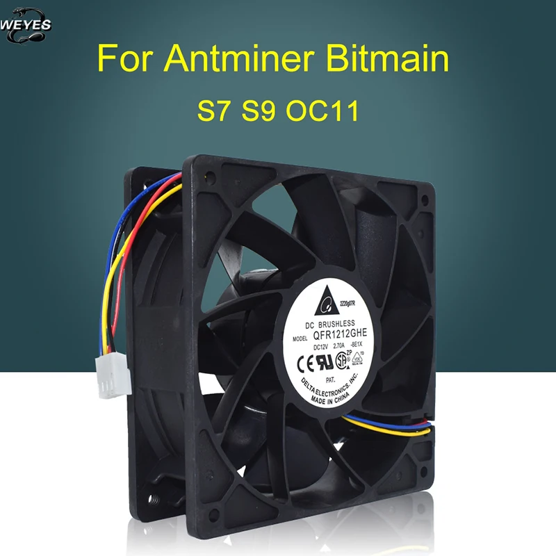 74Y5220 работает для Delta QFR1212GHE QFR1212GHE-PWM 4P 12V 2.7A 12038 Вентилятор охлаждения сервера 120*120*38