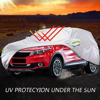 

Off-road SUV Dust Cover Car Body Dustproof Waterproof Sun Light Protection Cover with Silver Coated