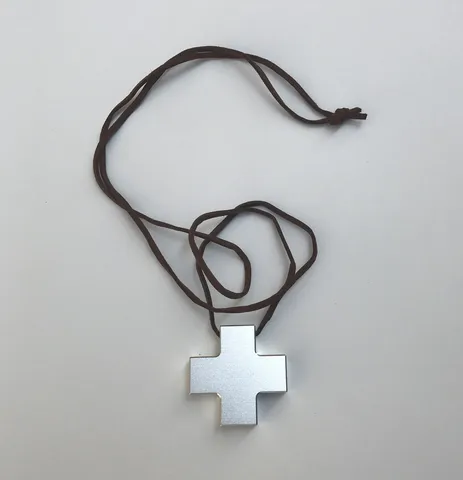 Anime Shin Seiki EVA Katsuragi Misato Cosplay Cross Pendant Metal Alloy Necklace