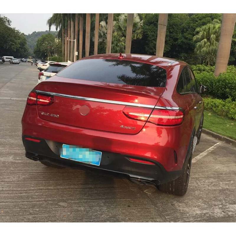 High quality hot sale ABS primer or black red color car rear lip spoiler for GLE Coupe GLE450 GLE400 GLE320GLE300GLE500 15 16 17