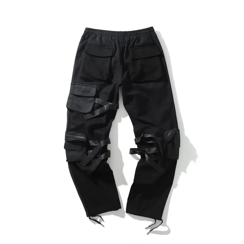April MOMO Men Spring Autumn Cargo Pants Trousers Sweatpants Streetwear Male Casual Fashion Loose Style Hip Hop Pants Men