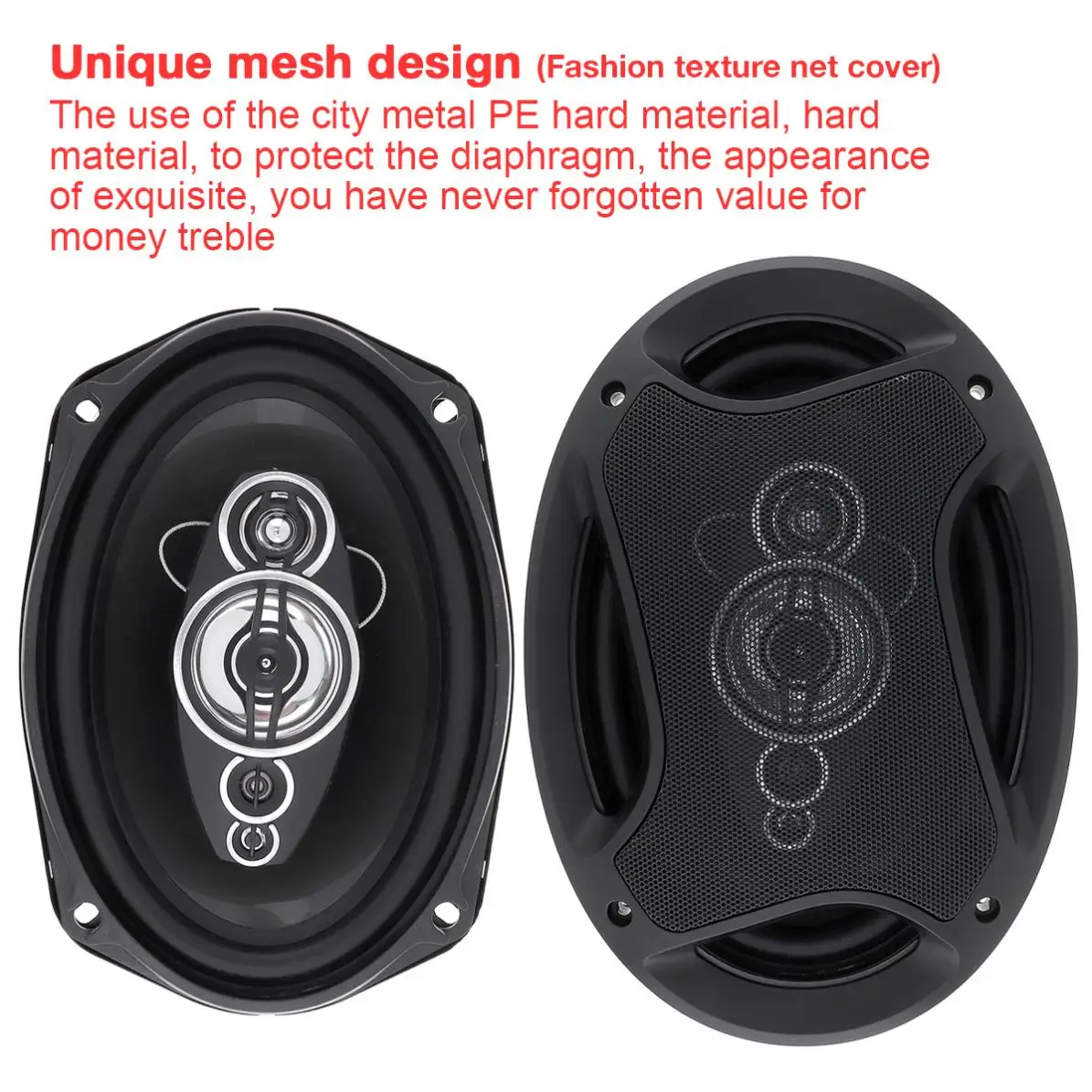 2pcs 6x9" 800W Car Coaxial Auto Audio Music Stereo Full Range Frequency Hifi Speakers Non-destructive Installation