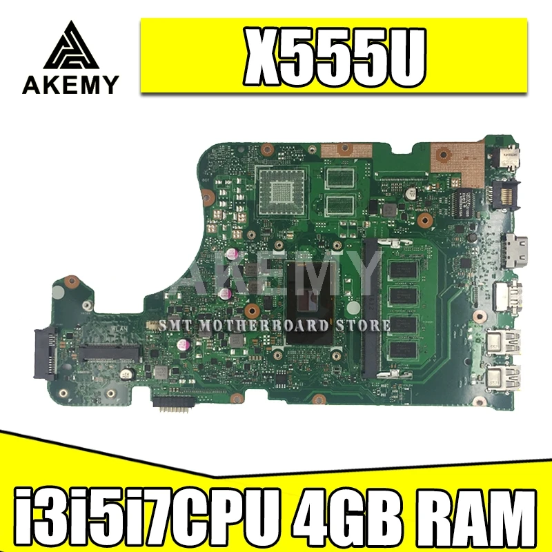 I3i5i7cpu для For Asus X555U F555U X555UF X555UB X555UQ X555UA X555UJ материнская плата ноутбука|Компьютерные