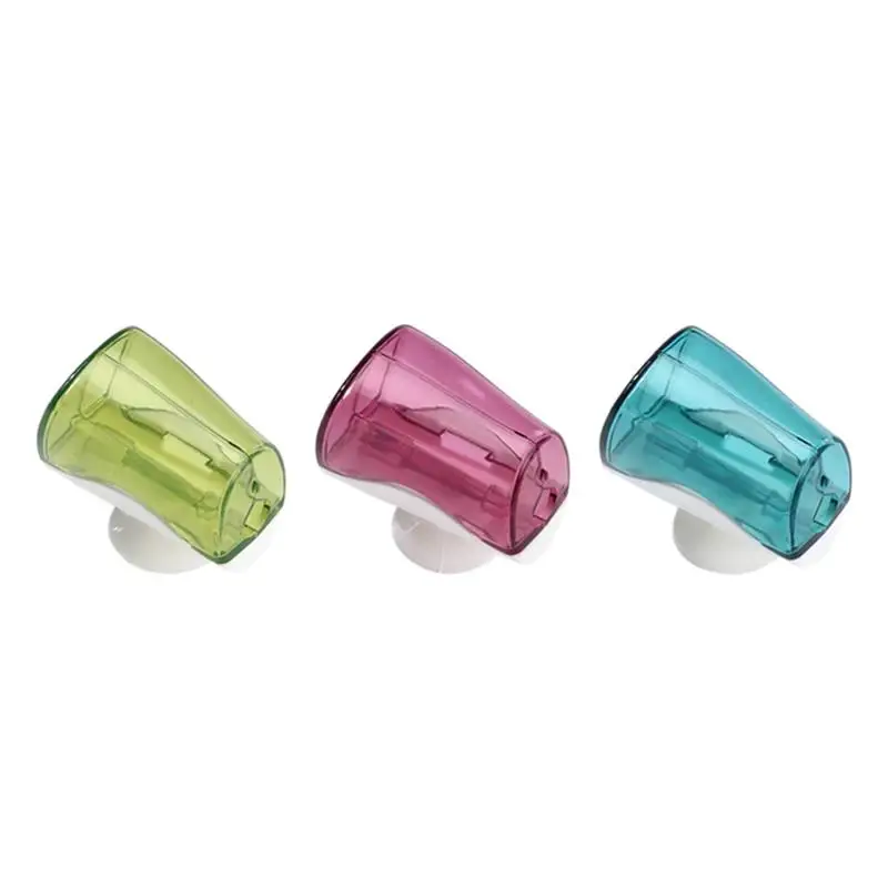 

OUNONA 3pcs Toothbrush Holder Wall Mount Dustproof Toothbrush Cover Travel Tooth Case for Home Hotel Hiking Camping