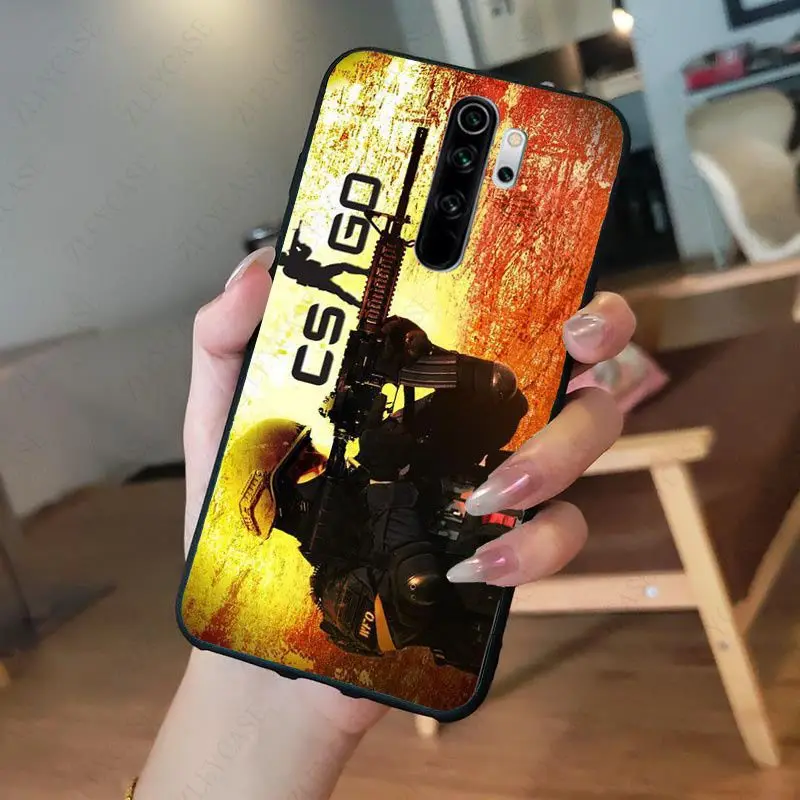 cases for xiaomi blue Phản Kích Cs Đi Chơi Game Điện Thoại Ốp Lưng Cho Redmi Note8pro Note7 Note5 Note6pro 7 7A 8 8A Note8T Note9s Note9pro điện Thoại Di Động cases for xiaomi blue