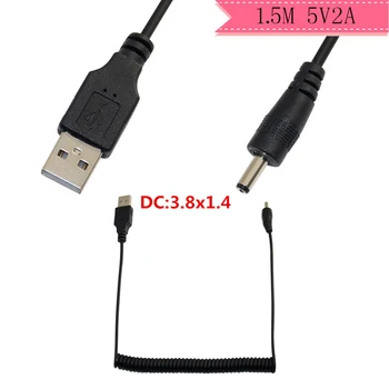 

USB 2.0 Male Connector 3.8x 1.4mm DC Plug PCLaptop Portable Battery BankPower