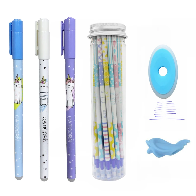 25 teile/satz Nette Löschbaren Gel Stift Minen Stange 0,5mm Waschbar Magie Löschbaren Stift für Mädchen Schule Büro Stift Kawaii schreibwaren Geschenk – Detail 1