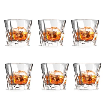 

Set of 6-320 ml Iceberg Whiskey Glass Pair Dishwasher Safe, Unique Gift, Great for Scotch or Whiskey
