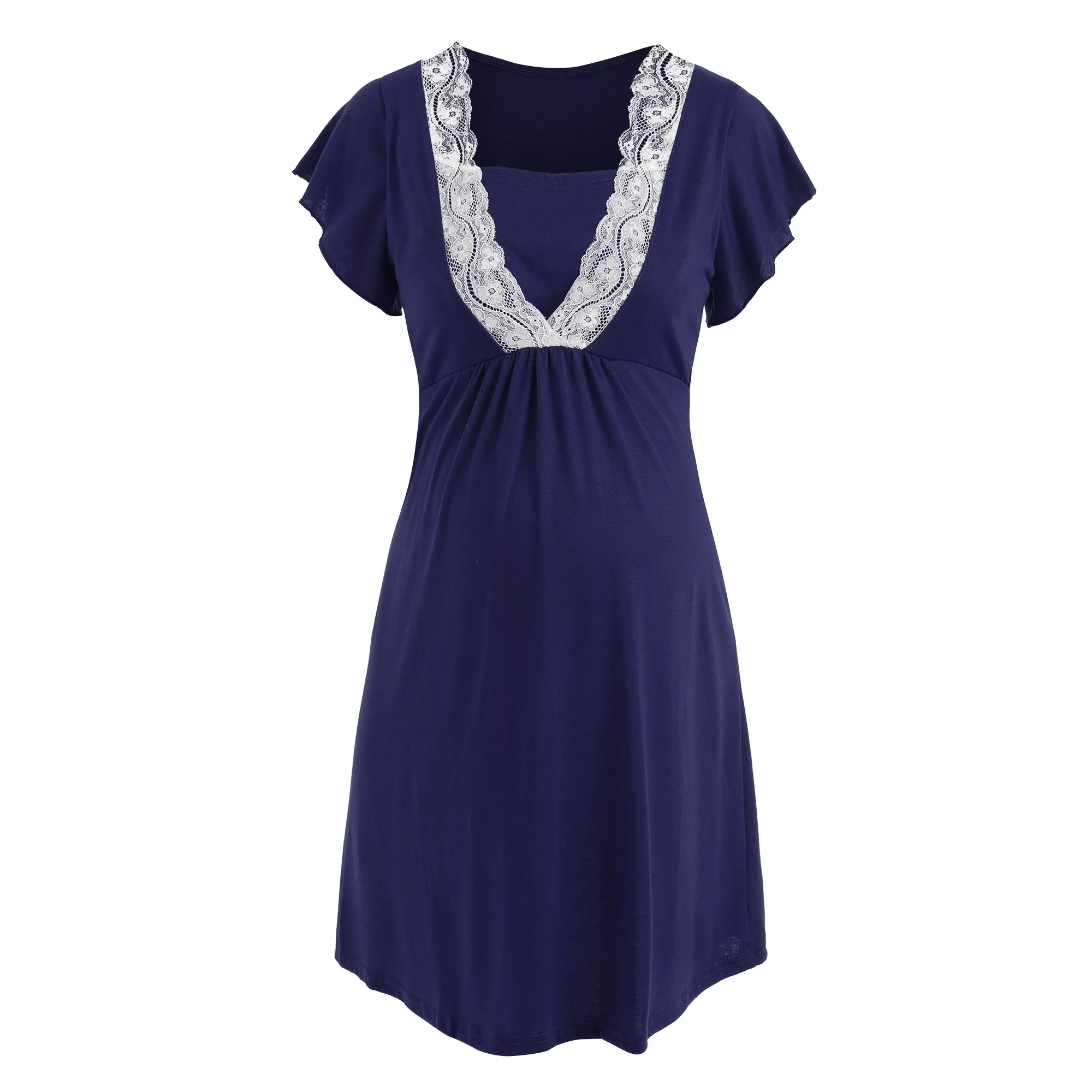 Maternity Breastfeeding Pajamas Nightdress Pregnant Women Home Feeding Sleepwear Dresses Pregnancy Nursing Hospital Nightgown breastfeeding nightgown,maternity nightgown set