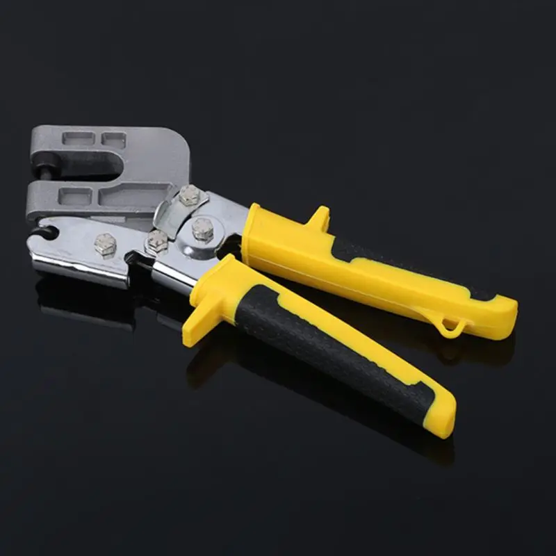 

Multifunction Handle Stud Crimper Plaster Board Drywall Single Pliers for Fastening Metal Studs Punching Pliers Durable