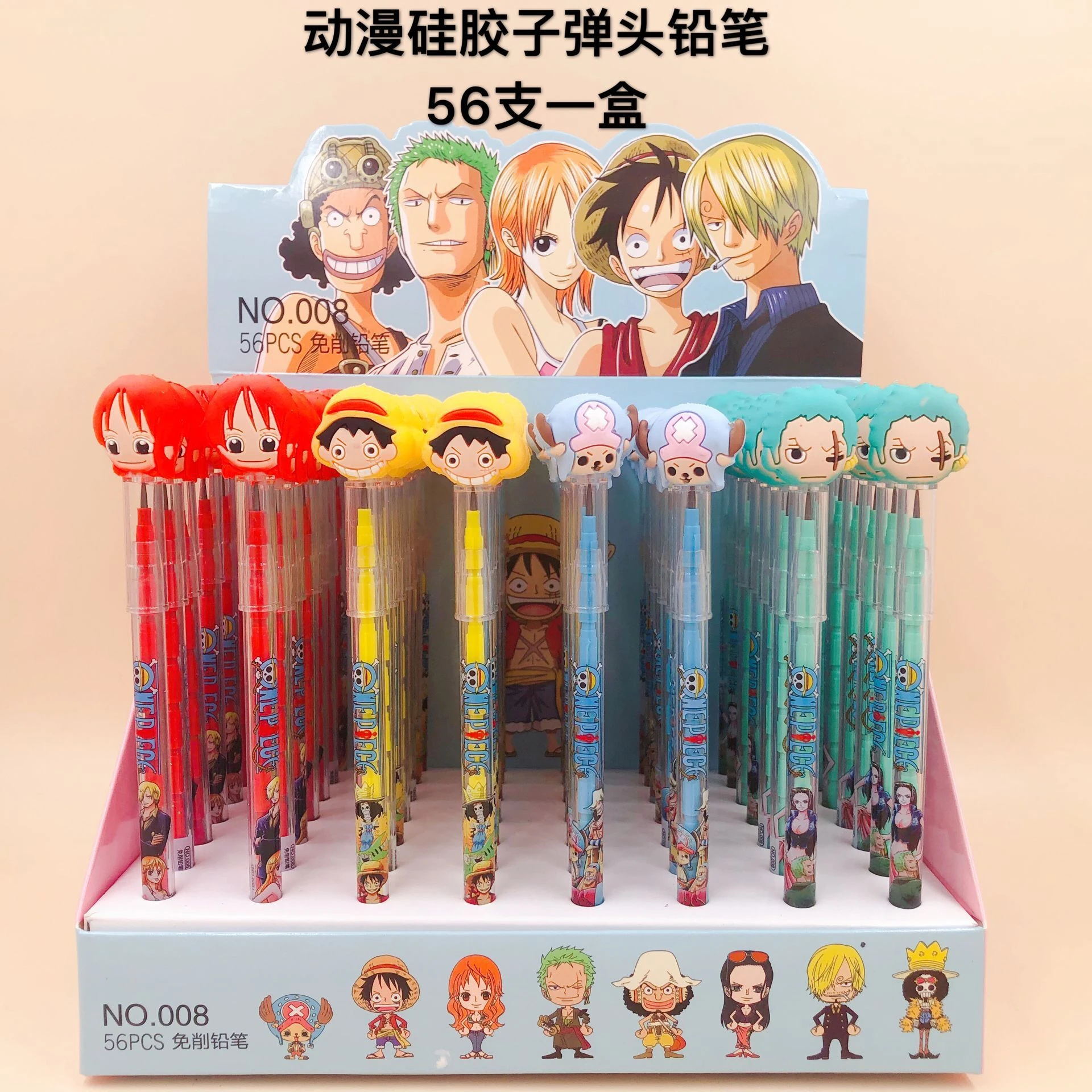 漫画 Q バージョン One Piece Lufy チョッパーゾロナミ非シャープ鉛筆鉛筆アニメ河合の贈り物と子供 Aliexpress