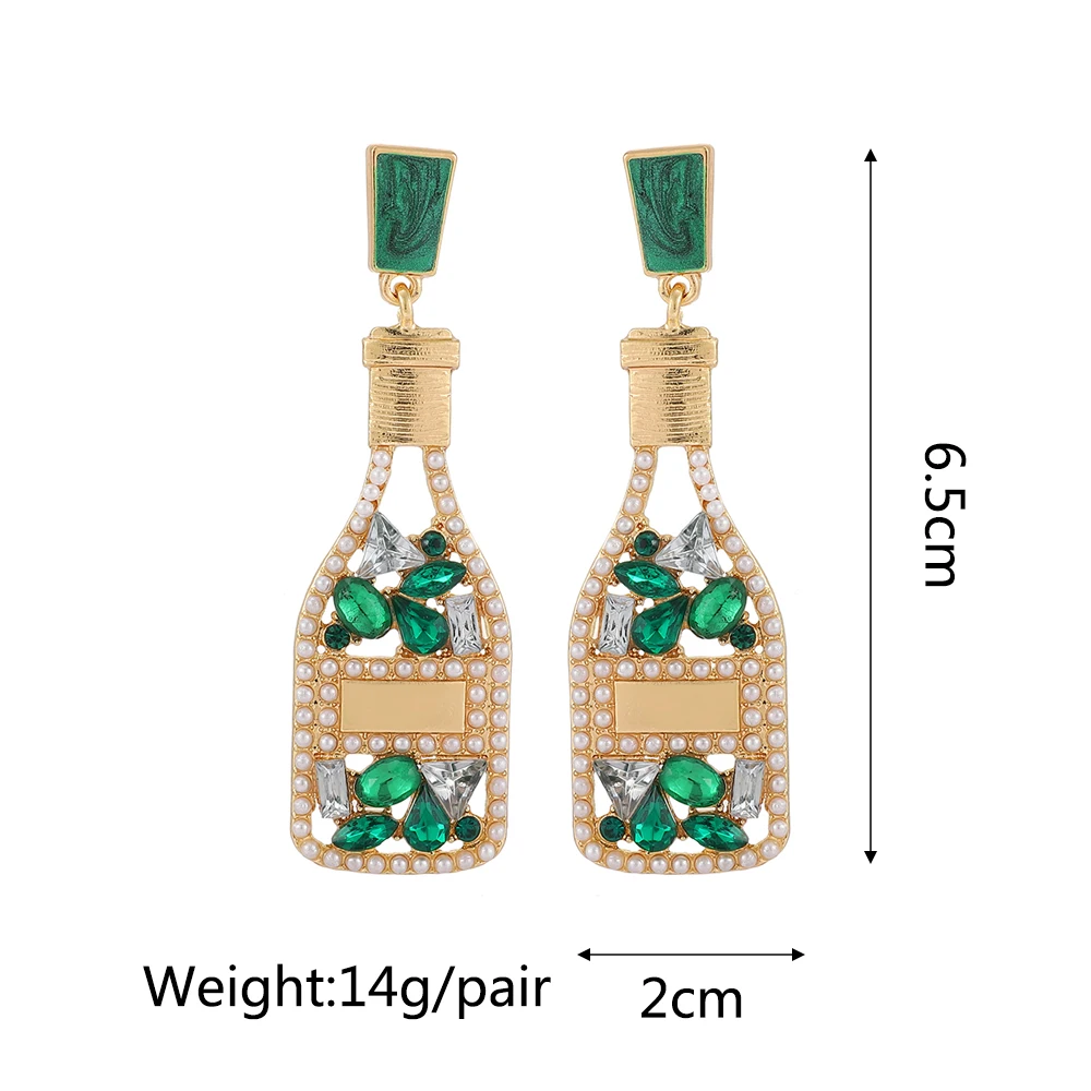 Ztech New Green Series Set Earrings Designer Jewelry Crystal Tassel Za Accessories Handmake Statement Bijoux Pendientes Brincos
