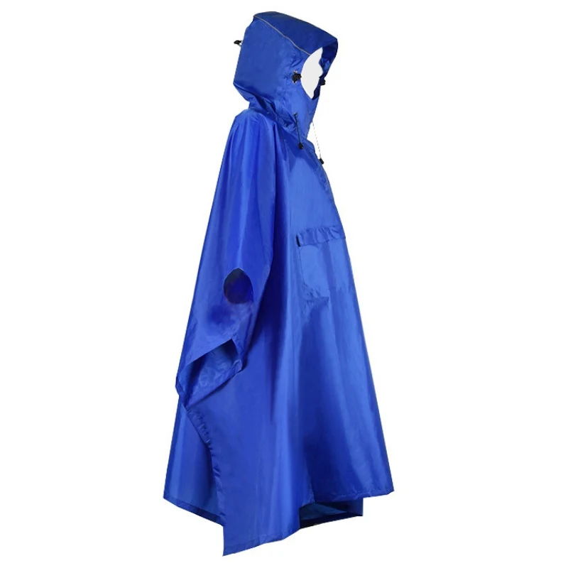 

Ultralight 190T Rain Jacket Hiking Cycling Hooded Raincoat Outdoor Tarp Multifunction Sun Shelter Reflective Camping Equipment