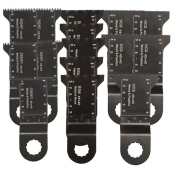 

15pcs/set Standard Bi-metal Mix Oscillating Multi Tool DIY Precision Saw Blades