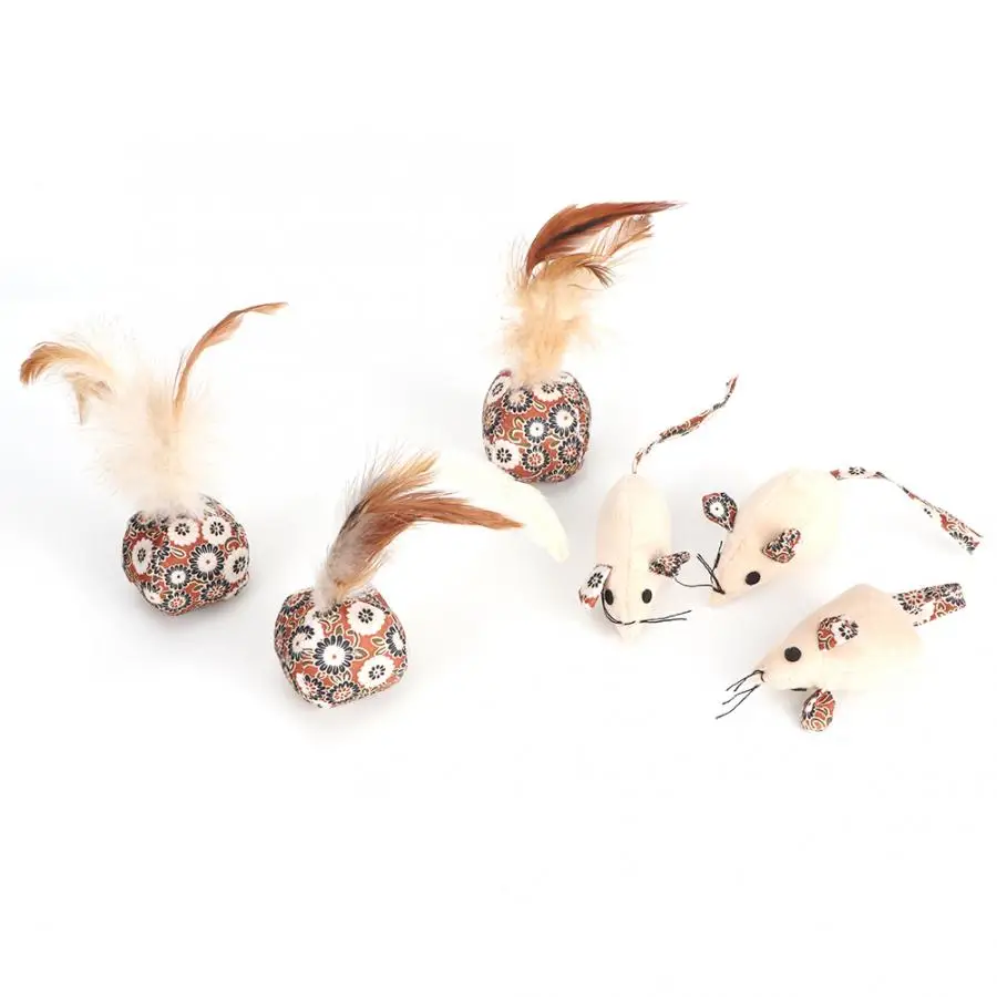 Игрушки для домашних животных товары кошек 3 шт. мягкая безопасная плюшевая