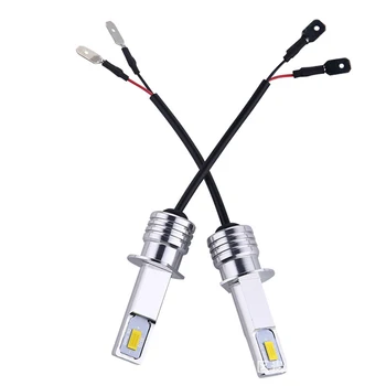 

360° Light Bulbs 12V-24V 2PCS H1 40W High Power LED Ice Blue Fog Driving