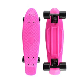 pink 22 Скейтборд Пенни доска мини крейсер доска 2" Ретро Скейтборд в комплекте со светодиодным светильник - Цвет: pink