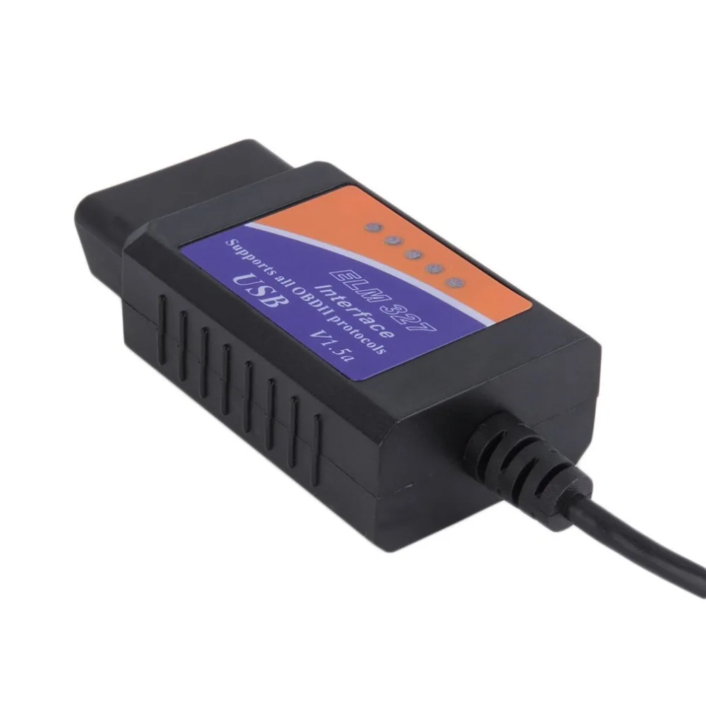 USB ELM327 12V 45mA OBD2/Обсидиан V2.1 CAN-BUS OBD2 OBDII Авто диагностический сканер Авто программного обеспечения Поддержка 64 bit системы