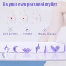 Portable Trimmer Set Bikini Private Parts Pubic Hair Trimming Hair Removal Shaving Apparatus Plastic Template Razor Small And