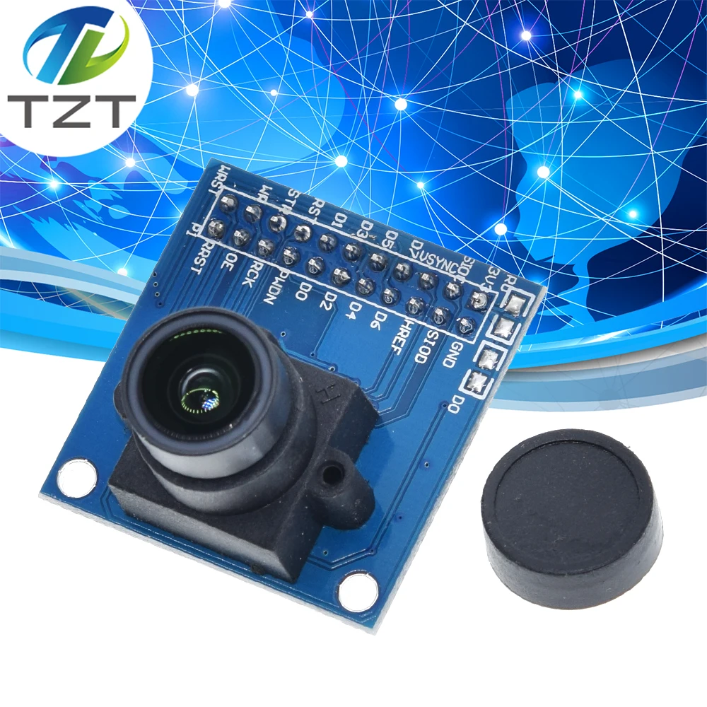 640 x 480 VGA CMOS AL422 3M-Bits OV7670 FIFO Camera STM32 Driver Module I2C