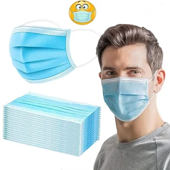 

Respirator Mouth Mask Anti Dust Facial Protective Masks Earloop Face Safe Protection Caps Dustproof Filter Mascarillas PM2.5