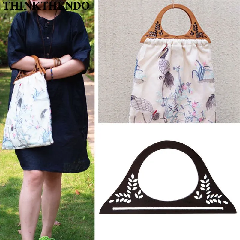 Деревянная ручка кошелек рама деревянная сумки сумочка &quotсделай сам&quot