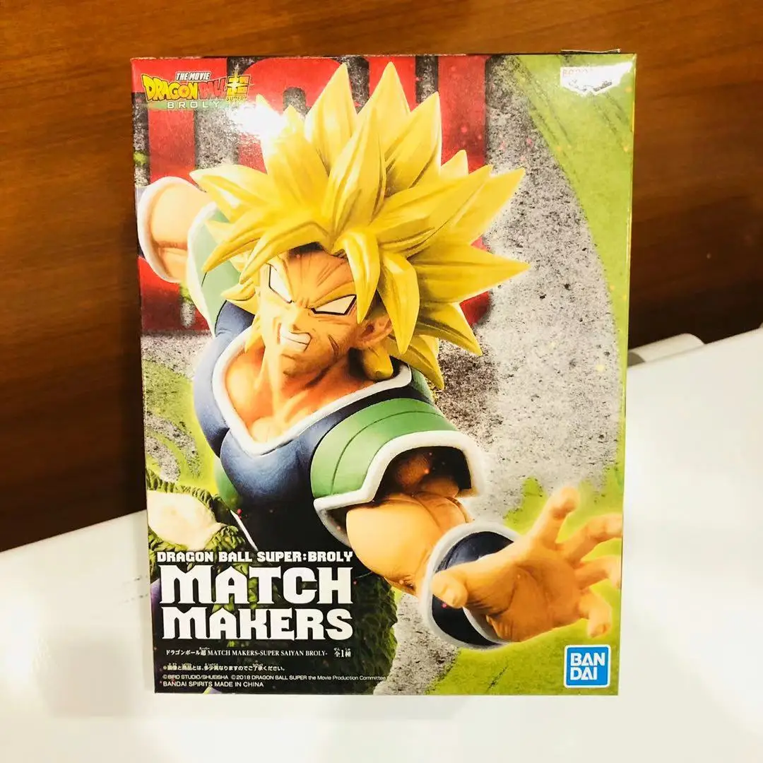 

Original BANPRESTO Dragon Ball Super Match SSJ Broly Action Figure Figurals Model Dolls Brinquedos
