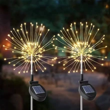 Солнечный садовый светильник светодиодный солнечный светильник 105 светодиодный Звездный фейерверк Сказочный ландшафтный светильник Рождественский уличный Декор